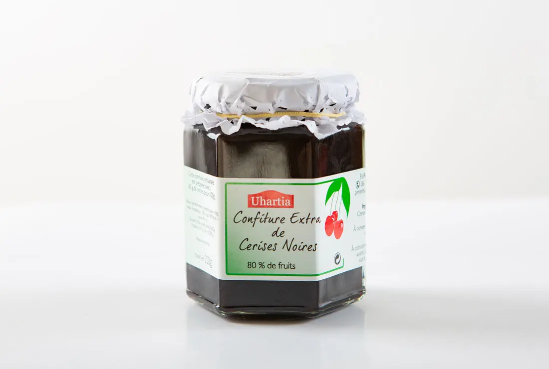 Confiture de cerises noires (200gr)
